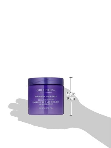 Obliphica Medium to Coarse Seaberry Mask, 1.05 Pound - Nourishing and Restorative Hair Treatment for Medium to Coarse Hair Types, Ensuring Lustrous Shine, Manageability, and Revitalization