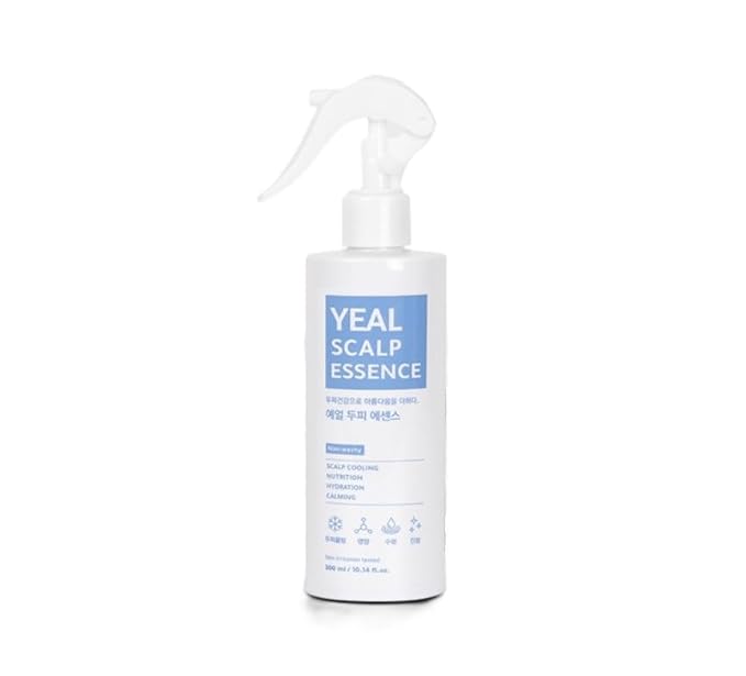 YEAL Scalp Cooling Serum Spray, Peppermint & Aloe Extract, Instant Heat Relief Hydrating Soothing, Non-Washing Leave-On Mist, Hypoallergenic Tested 10.14 fl oz