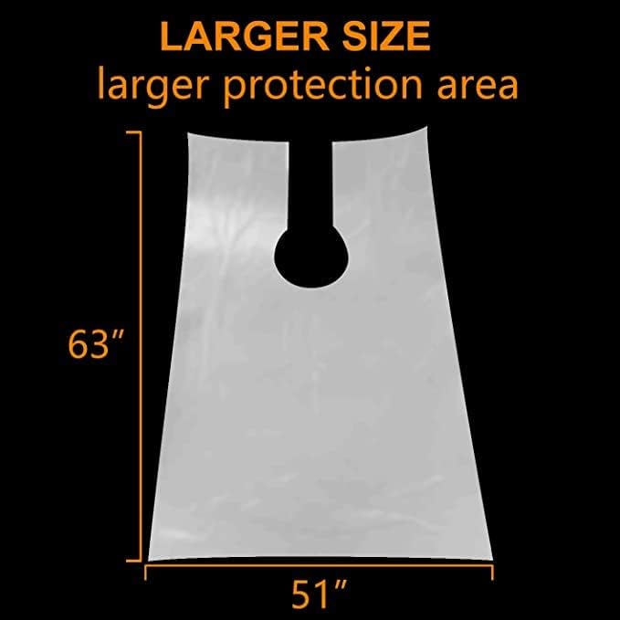 Disposable Barbershop Capes, Hair Cutting Capes 100 pcs 63 in x 51 in, Professional Waterproof Haircut Cape, Salon Cape For Hair Dye Washing