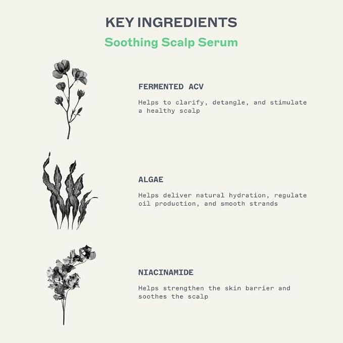 JooY Soothing Scalp Serum + Clarify Conditioner Duo | Itchy Scalp Relief & Lightweight Hydration | Fermented Superfoods, Niacinamide, Apple Cider Vinegar & Tea Tree for Comfort & Manageability