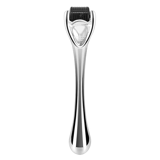 Professional Derma Roller Titanium Micro Needles Roller for Men and Women Microneedling Derma Roller for Home Use - Storage Case & Manual Included