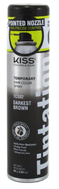 Tintation Temporary Hair Color Spray, Darkest Brown, 2.82 oz (Pack of 1)