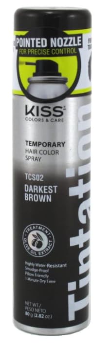Tintation Temporary Hair Color Spray, 2.82 oz, Darkest Brown, (Pack of 12)