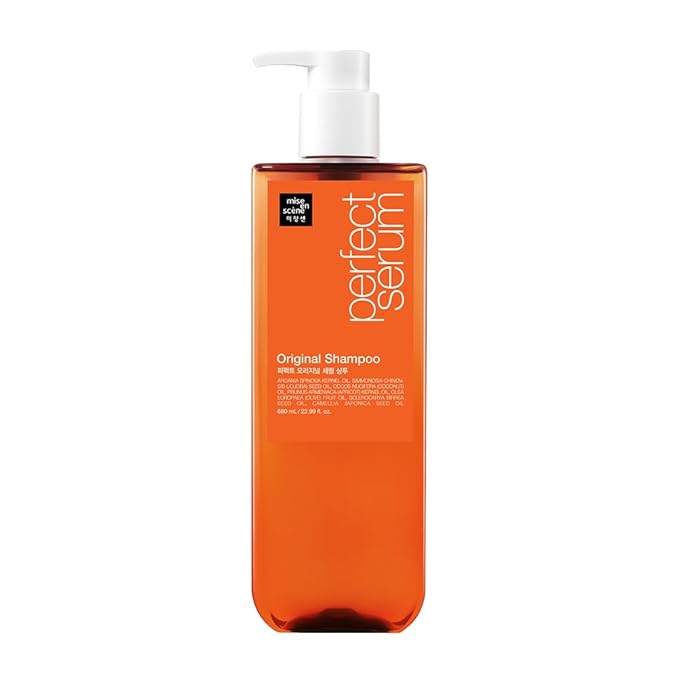 Mise En Scene Perfect Serum Original Shampoo For Damaged Hair - KoreanShampoo with Moroccan Oil, Jojoba Seed, Damage Care MoroccanOil HairProducts | 22.99 Fl Oz