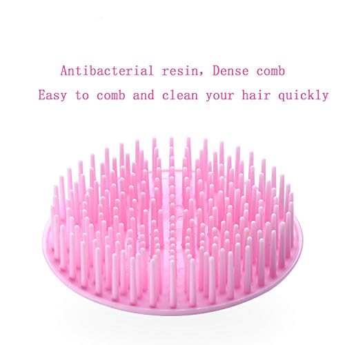 Hair Scalp Brush Dandruff Cleaning Brush Shower Scalp Shampoo Brush Scalp Massager Pack of 4(Green and Yellow)