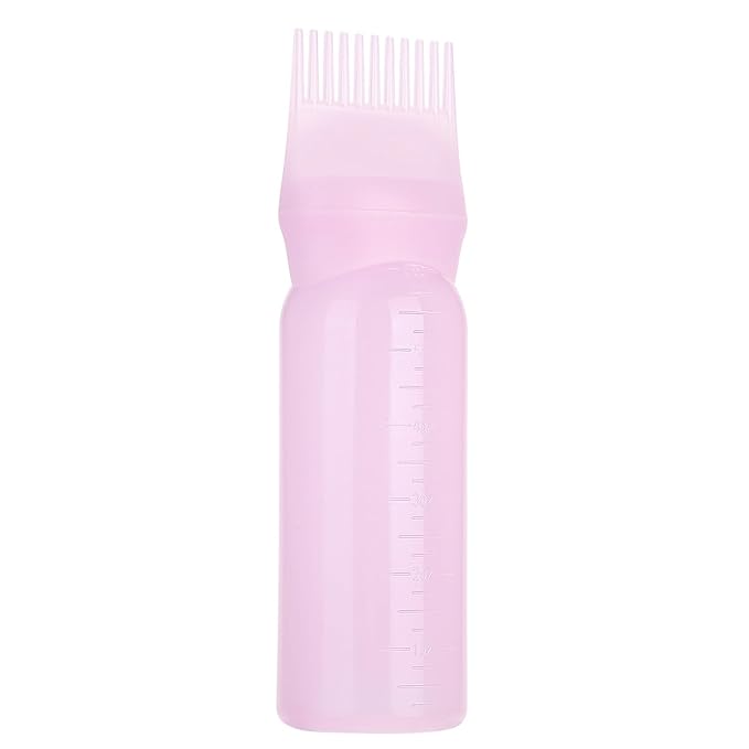 Root Comb Applicator Bottle, Hair Color Brush Applicator, 160ml Hair Dye Brush Bottle, Hair Dyeing Coloring Bottle Brush Shampoo Hair Color Oil Comb Applicator Tool()