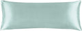 BEDELITE Satin Body Pillow Cover, Super Soft and Cooling Body Pillow Pillowcase for Hair and Skin, Breathable Silky Full Long Pillowcase Cover(20"x54", Haze Blue)
