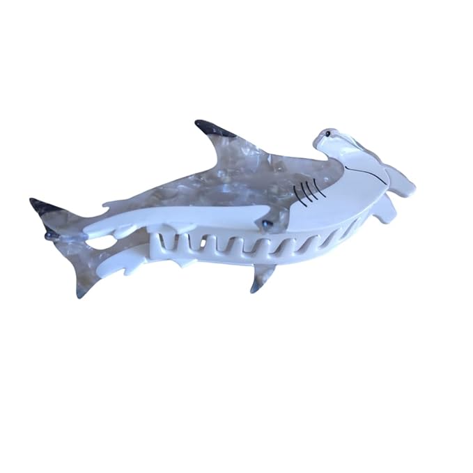 Novelty Hammerhead Shark Hair Clip,Acetate Hair Claw,Big Hair Clips for Women