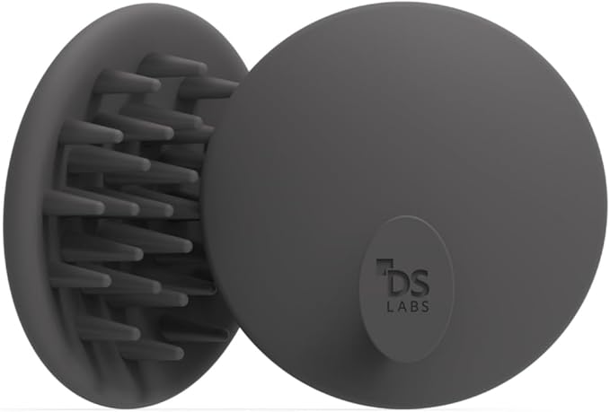 DS Labs Revitalizing Scalp Brush - Silicone Shampoo Massager for a Cleaner, Fresher, Feeling Scalp, Lifts Build Up & Boosts Lather, Ergonomic, Water Resistant, for All Hair Types