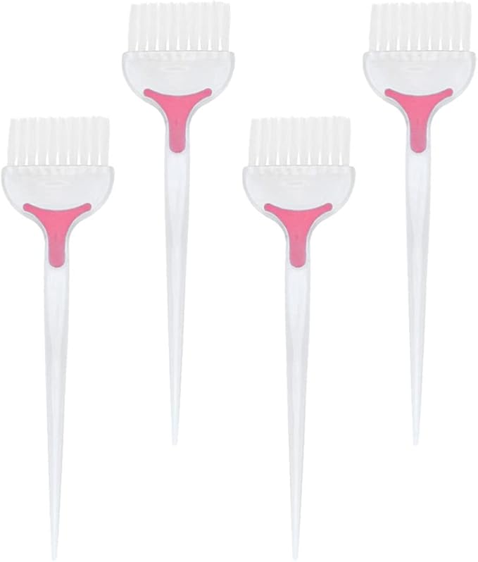 Beaupretty Salon Hair Dye Brush Kit: 4PCS Tint & Highlight Brushes Hair Coloring Brush Hair Dye Brush for Hair Dye, Hair Color Hair Highlighting