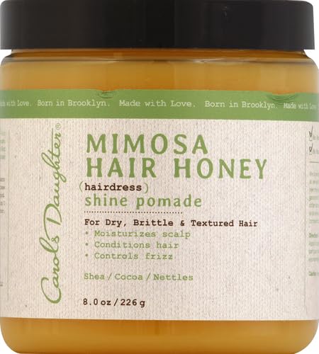 Carol's Daughter Mimosa Hair Honey Shine Pomade for Textured and Curly Hair - with Shea Butter & Rosemary Oil, 8 fl oz