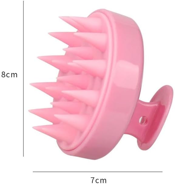 Silicone Scalp Massager for Hair Growth – Shampoo Brush for Shower, Dandruff & Dry Scalp Relief – Soft Silicone Hair Scrubber Black