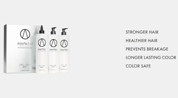 Armor Plex Restructuring Treatment Kit (Set of 3) - Instantly Protect and Repair Hair From Bleaching, Coloring, Perm and Relaxer Application (For All Hair Types) Made in Italy - 3.38oz / 100ml