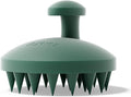 SXNSE - Revive Silicone Scalp Massager, Forest - Manual Hair & Scalp Scrubber for Dandruff, Buildup, Itch, & Hair Growth - Soft Exfoliating Silicone Bristles for Wet & Dry Hair, Flake-Free Finish