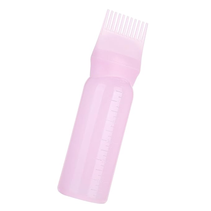 Root Comb Applicator Bottle, Hair Color Brush Applicator, 160ml Hair Dye Brush Bottle, Hair Dyeing Coloring Bottle Brush Shampoo Hair Color Oil Comb Applicator Tool()