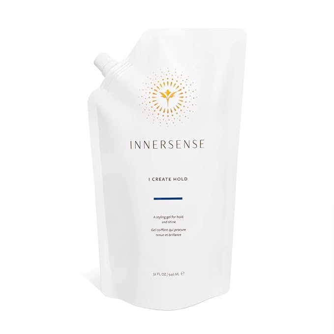 INNERSENSE Organic Beauty - Natural I Create Hold Styling Gel | Non-Toxic, Cruelty-Free, Clean Haircare (Refill Pouch, 32 fl oz | 946 ml)