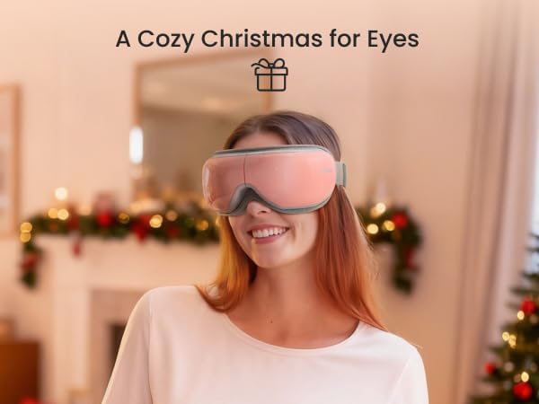 RENPHO Eyeris 1 Eye Massager with Heat, Birthday Christmas Gifts for Women Men Her, Heated Sleep Mask, Eye Care, Headache Massager for Migraines with Bluetooth Music