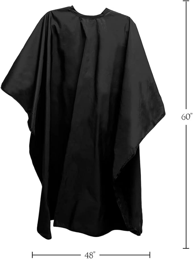 Betty Dain Classique Cutting/Styling Cape, Lightweight Fabric, Water-Resistant, Machine Washable Nylon, Snap Closure
