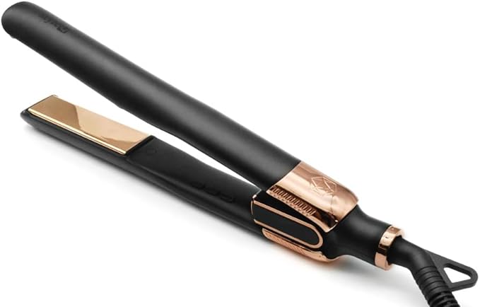 SRILabs StyleQ Flat Iron Hair Straightener Styler - GraphFlow Techonology, Negative Ions, Infrared Light Therapy, 12 Heat Settings for Straight, Smooth, Waves and Curls: All Hair Types