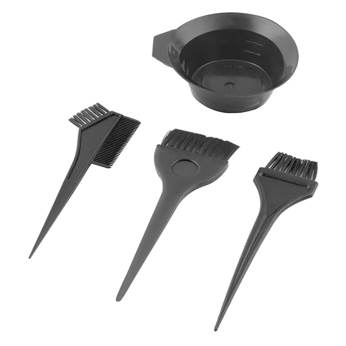 Hair Coloring Dyeing Kit Hair Dye Color Brush Comb Mixing Bowl Styling Tools for Salon 4PCS