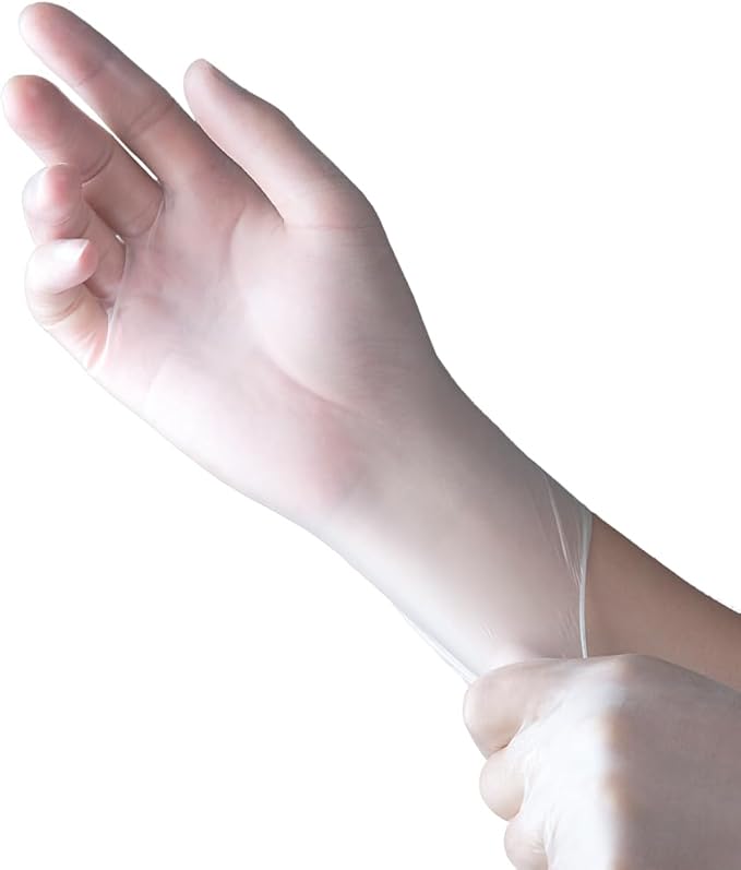 TRONEX 1000 Pack Synthetic Medium 5 Mil Vinyl Exam Gloves, Extra Strength, Vinyl Medical Disposable Gloves, Powder Free