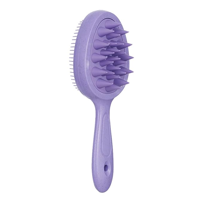 Purple Double-sided Hair Brush, Portable Massage Comb