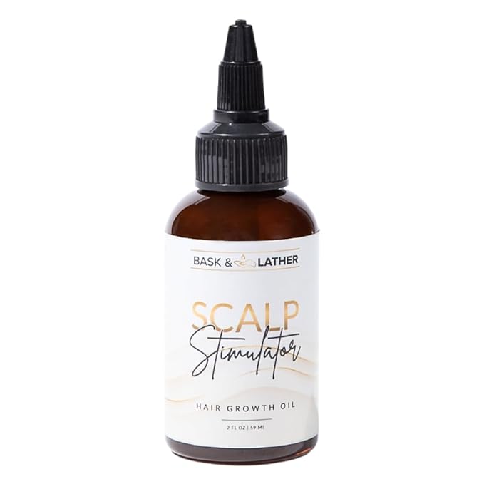BASK & LATHER Inside-Out Growth Kit | Scalp Stimulator Oil + Gro & Glow Vitamins | Nourish Hair from Inside & Out for Stronger, Thicker, Healthier Growth