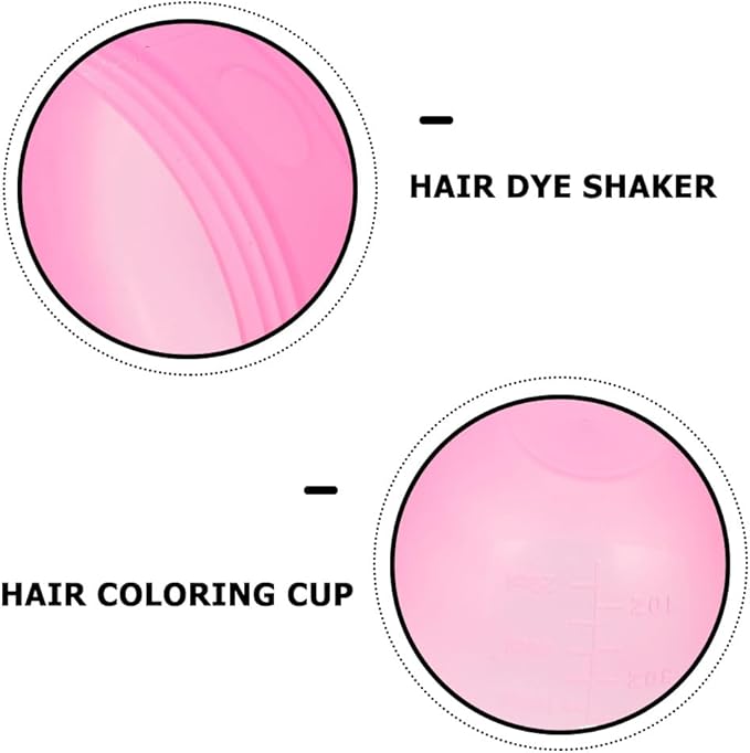 minkissy Hair Color Mixing Cup with Scale 3Pcs Hair Dye Shaker Bowls for Salon and Diy Coloring Easy Measurement and Cleaning