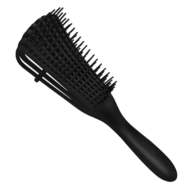 Detangling Hair Brush for Afro America/African Hair Textured 3a to 4c, Knots Detangler Scalp Massage Comb for Women, Black (1 pc)
