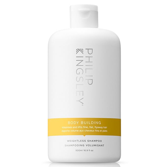 PHILIP KINGSLEY | Body Building Weightless Shampoo | Volumizing Shampoo for Fine, Limp, Flat, Flyaway Hair | Hydrates, Thickens, Lifts and Adds Volume and Shine | 16.9oz