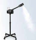 Professional Facial Steamer, Black Facial Steamer Upgrade PTC Heating, Esthetician Steamer Hot Mist Face Steamer for Salon Spa Beauty