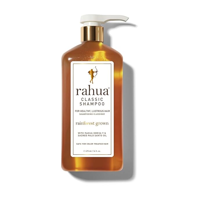 Rahua Classic Shampoo, Vegan Moisturizing Shampoo for Women and Men, Sulfate Free, Gentle Hair Care for All Hair Types, Clarifying Formula Oil, Quinoa, Aloe Vera, and Palo Santo, 16 Fl Oz