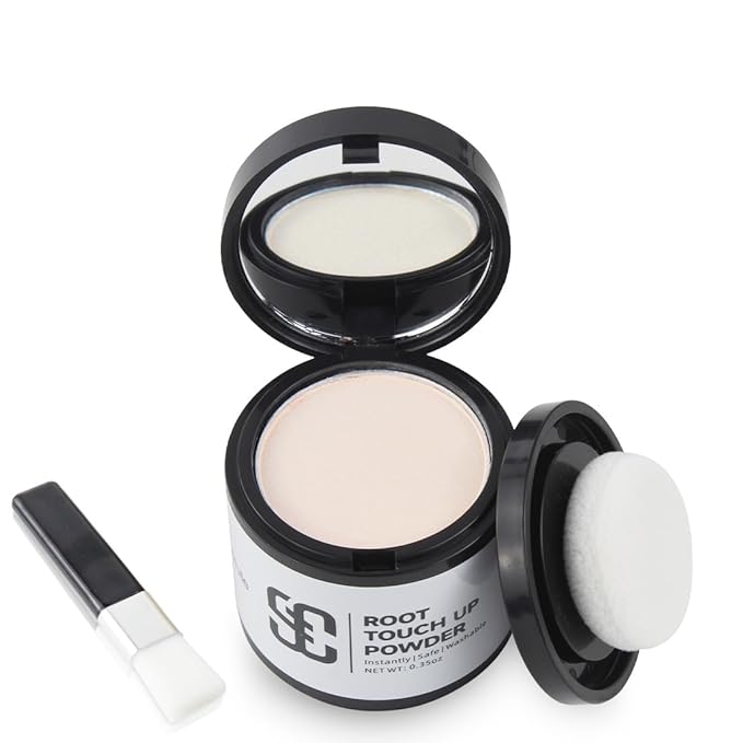 SOVONCARE Hairline Powder - Root Touch Up & Gray Hair Concealer for Men and Women, Instantly Covers Thinning Hair and Bald Spots, Natural-Looking Coverage White 0.35 oz