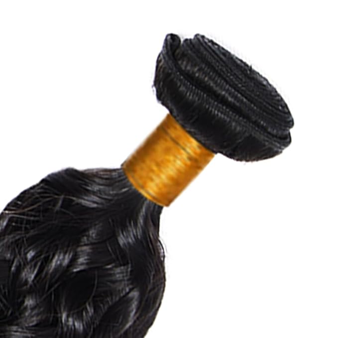 32 Inch Water Wave Bundles Natural Black Human Hair Bundles Unprocessed Brazilian Virgin Remy Hair Extensions Niegmeag Double Weft Hair Weave 100g/Pc