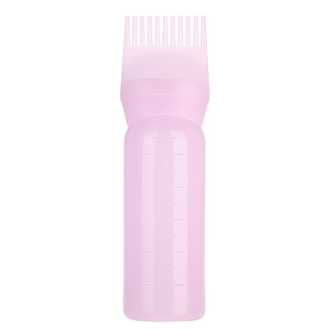 Root Comb Applicator Bottle, Hair Color Brush Applicator, 160ml Hair Dye Brush Bottle, Hair Dyeing Coloring Bottle Brush Shampoo Hair Color Oil Comb Applicator Tool()
