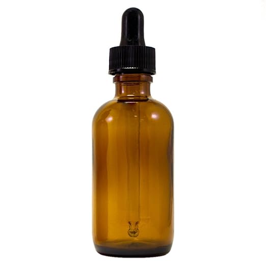 Amber Glass Dropper Bottle 2 oz – Refillable UV-Resistant Glass Bottle with Leak-Proof Dropper for Essential Oils, Serums, Tinctures, DIY Skincare – Single Pack - GreenHealdh