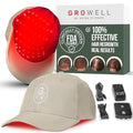 Red Light Therapy Hair Growth Cap – FDA Cleared Laser Treatment for Hair Regrowth and Reduced Shedding – LED & Laser Red Light Therapy Clinically Proven in Double-Blind Studies -Beige