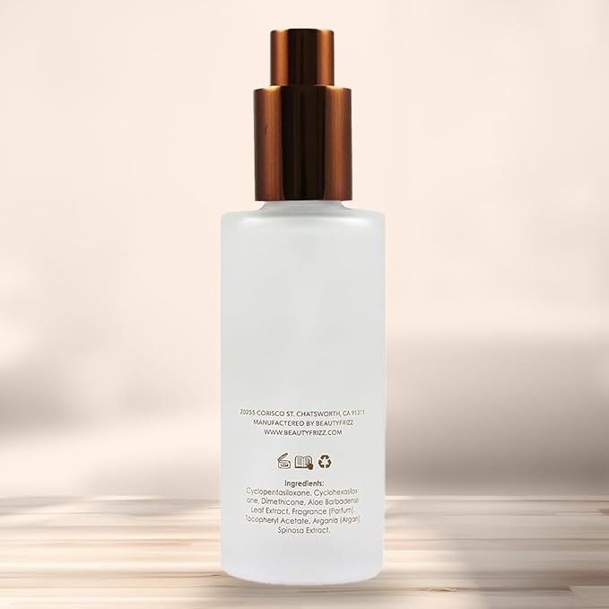 HerStyler Hair Serum - Argan Oil, Vitamin E, and Aloe Vera for Repair, Anti-Frizz for All Hair Textures, Nourishing for Enhanced Shine, Non-Greasy, Suitable for Color Treated Hair