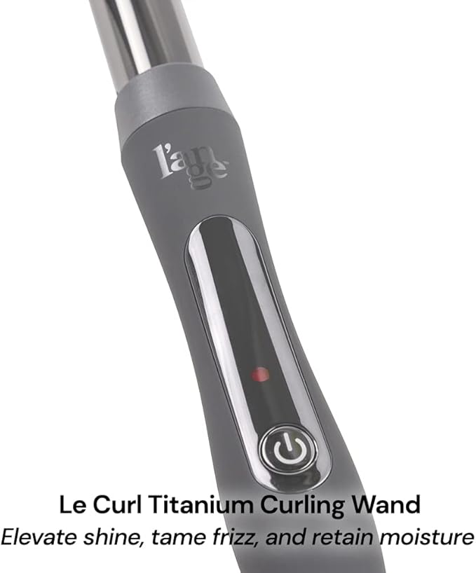 L'ANGE Hair Le Curl 25 MM Titanium Curling Wand | Professional 1 Inch Curling Iron for All Hair Types | Clip Free Hair Curler | Best Curling Wand for Tighter Curls & Beach Waves