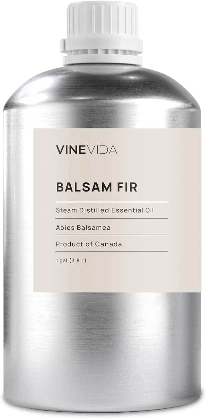 VINEVIDA Balsam Fir Essential Oil - Gallon Oil Undiluted - Bulk Oil for Soap Making & Candle Scents - 8 lbs