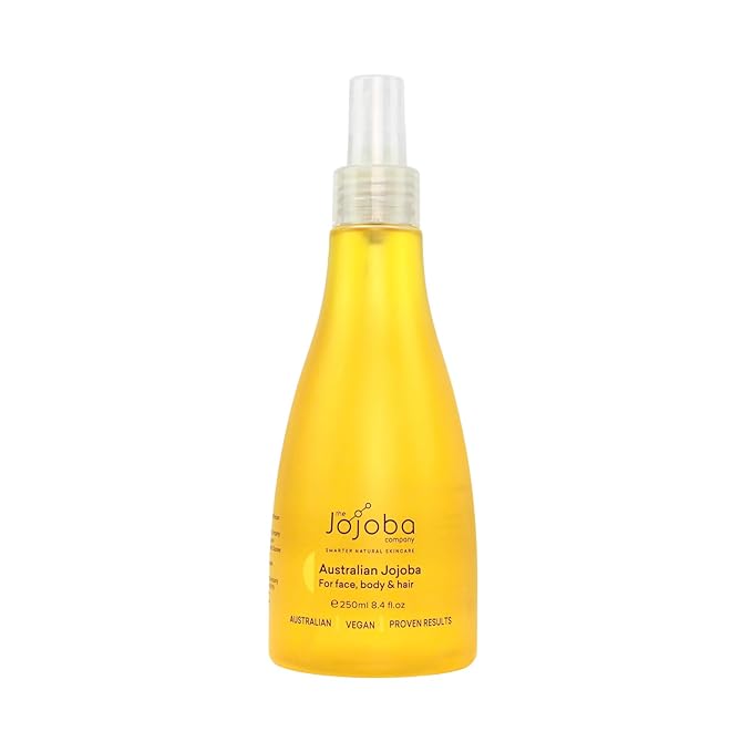 Jojoba 100% Pure Australian Oil 250ml – Cold-Pressed Natural Oil for Face, Hair & Body – Lightweight, Non-Greasy, Hypoallergenic Moisturizer – Sustainably Grown & Bottled in Australia (250ml)