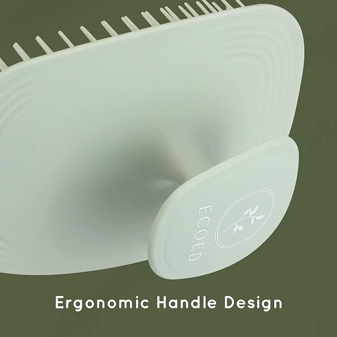 Scalp Massager Shampoo Brush,Scalp Scrubber for Dandruff Removal, Scalp Care Hair Brush Wet & Dry detangler for Men and Women.Suitable for Short Medium Hair(Green)