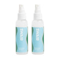 SWAIR Showerless Shampoo Travel Size - Rinse Free - Clean Ingredients - Perfect for Gym Bag or Carry-On (2 Pack)