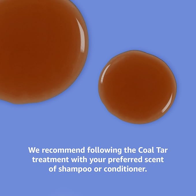 Amazon Basics Therapeutic Plus Coal Tar Anti-Dandruff Shampoo Extra Strength 1% Coal Tar, 6 Fl Oz, Pack of 1