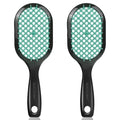 Vented Detangling Hair Brush - 2 Pack Detangler Hairbrush for Effortless Tangle Removal - Ultra-Soft Bristles -For Natural Curly Straight Wet Dry Damaged Hair for Women Men Kids