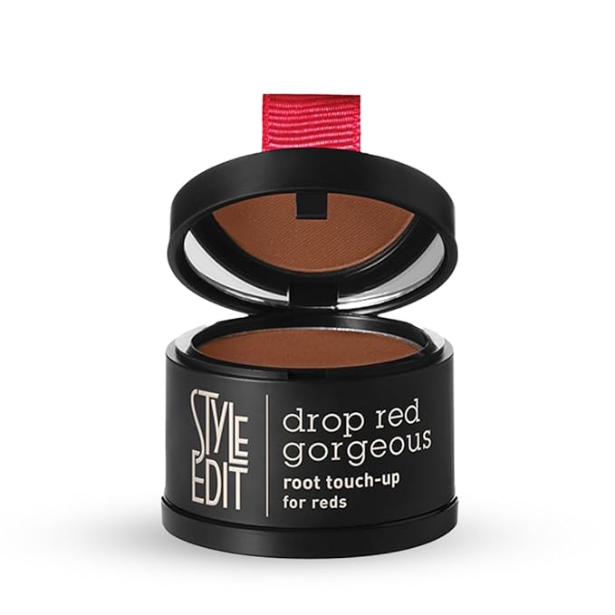 Style Edit Root Touch Up Powder (5 Pack) to Cover Up Dark Roots and Grays Between Salon Visits, Water Resistant, Non-Sticky, Compact And Mess-Free, Medium Red Hair Color (Total of 5)
