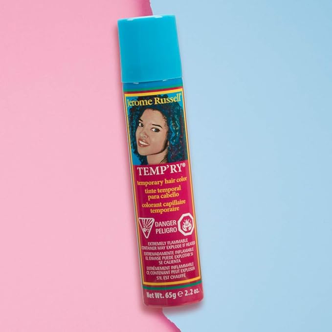 Jerome Russell Temp'ry Spray-on Blue-Black Hair Color, 2.2oz x 3 pack