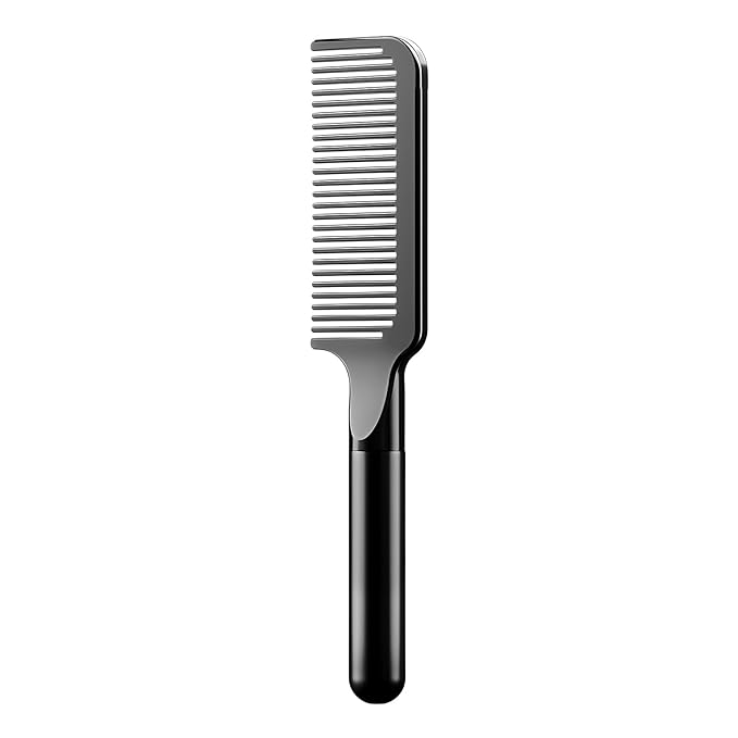 Hair Comb for Women and Men, Durable Detangling Hair Comb with Handle, Large Detangler Comb for Thin Straight Short Hair(Black)