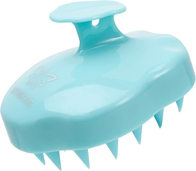 URTHEONE Hair Scalp Massager Shampoo Brush,Soft Silicone Hair Scrub Brush for Wet Dry Hair, Relax Scalp, Reduce Dandruff,Promote Hair Growth,Scalp Scrubber Hair Care Tools for Shower (Blue)