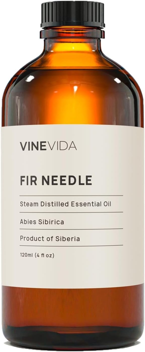 VINEVIDA Fir Needle Essential Oil - 16 oz - Undiluted - DIY Candle Scents - Bulk for Soap Making